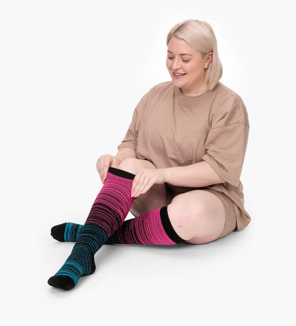 Everstride™ Advanced Wide Compression Socks For Pain Relief (Stripes)