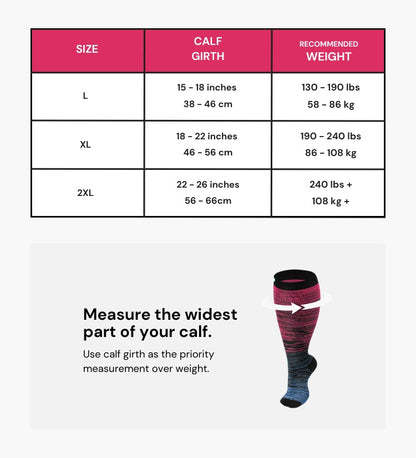 Everstride™ Advanced Wide Compression Socks For Pain Relief (Stripes)